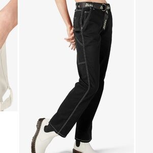 Dickies Women's High Waisted Carpenter Pants utility pants black cargo pants